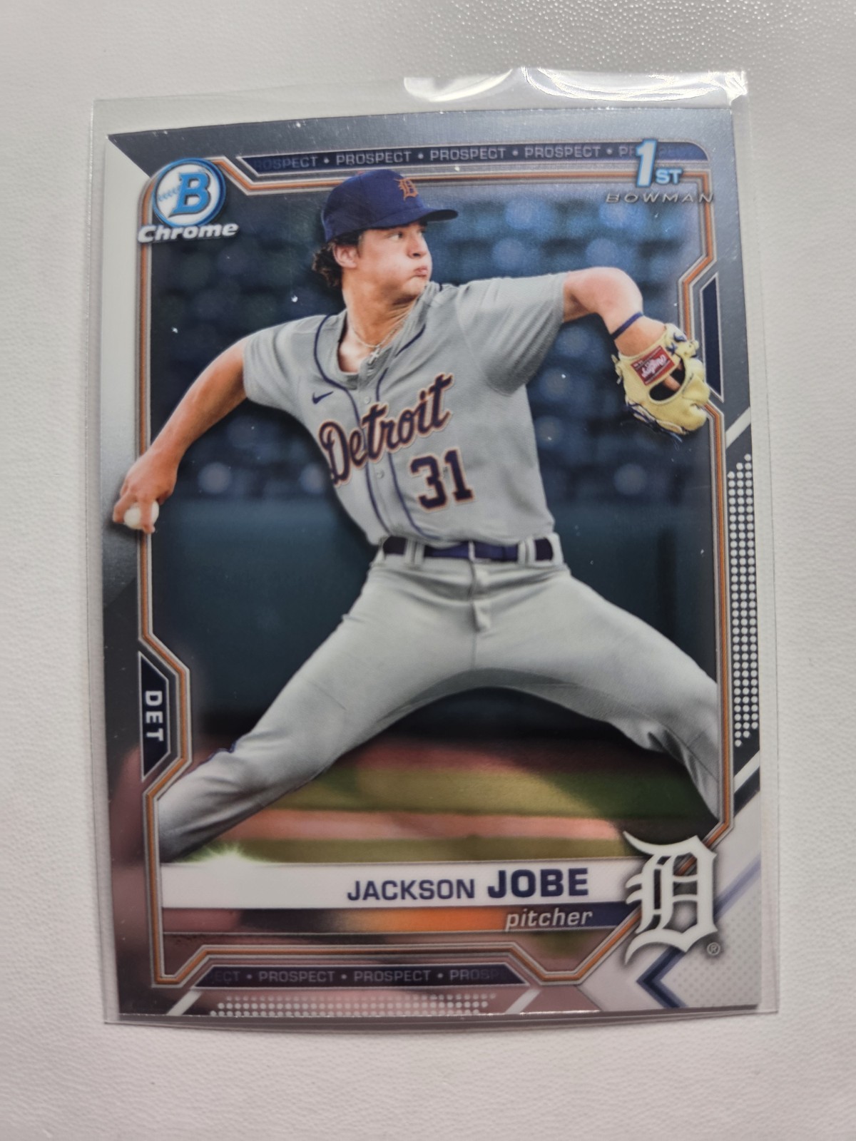 2021 Bowman Chrome 1st Jackson Jobe BDC 69 Tigers