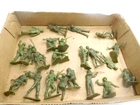 Marx 54mm Shiney Olive Army Figure Lot  90 Figures, 22 Different