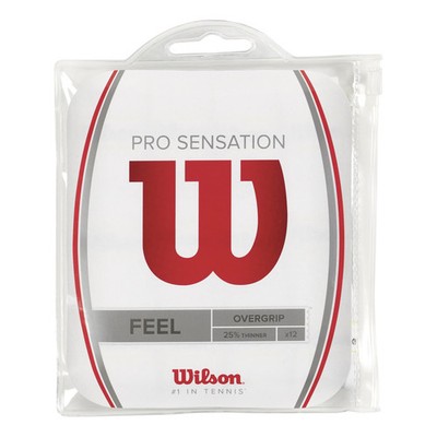Wilson Pro Overgrip Sensation 12er Pack Tennisovergrip weiß