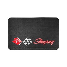 Cubierta de guardabarros Fender Gripper FG2013, logotipo Corvette Stingray C3, 34 x 22 pulgadas