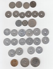 Greece 1894- 1980 Lot 32 x Greece Coins Lepta & Drachma Circulated Coins