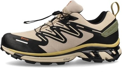 Salomon XT-RUSH 2 GORE-TEX Men's Shoes CEMENT/BLACK/DEEP LICHEN GREEN SZ 12