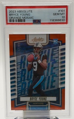 2023 Panini Absolute - Rookies Bryce Young #101 Orange Mosaic /299 (RC)