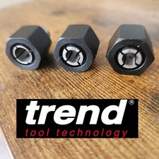Trend  1/4" (6.35mm), 6mm, 8m Router Collet & Nut for T5, T5ELB, T5ELK, T5EK/MK2