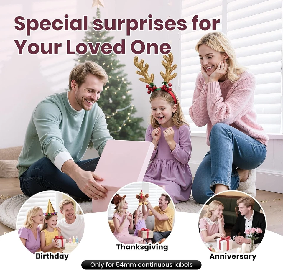 Sticker Printer, PM290C Portable Mini Printer, Inkless Bluetooth Sticker Maker - Image 4 of 4