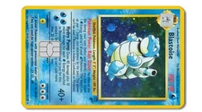 Pokemon Blastoise Credit Card Skin Decal Small Chip Free Shipping 