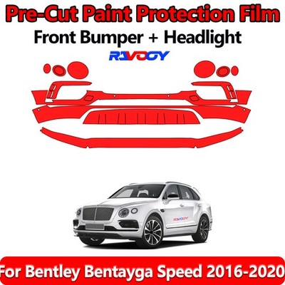 8.5Mil PreCut Front Bumper PPF Kit Film For Bentley Bentayga Speed 2016-2020