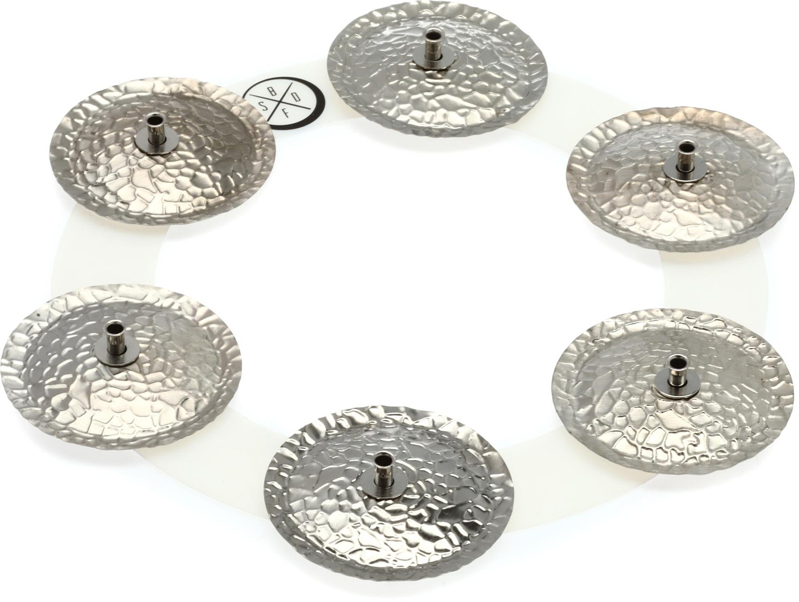 Big Fat Snare Drum Bling Ring - White Copper 2-pack Bundle 7090₽