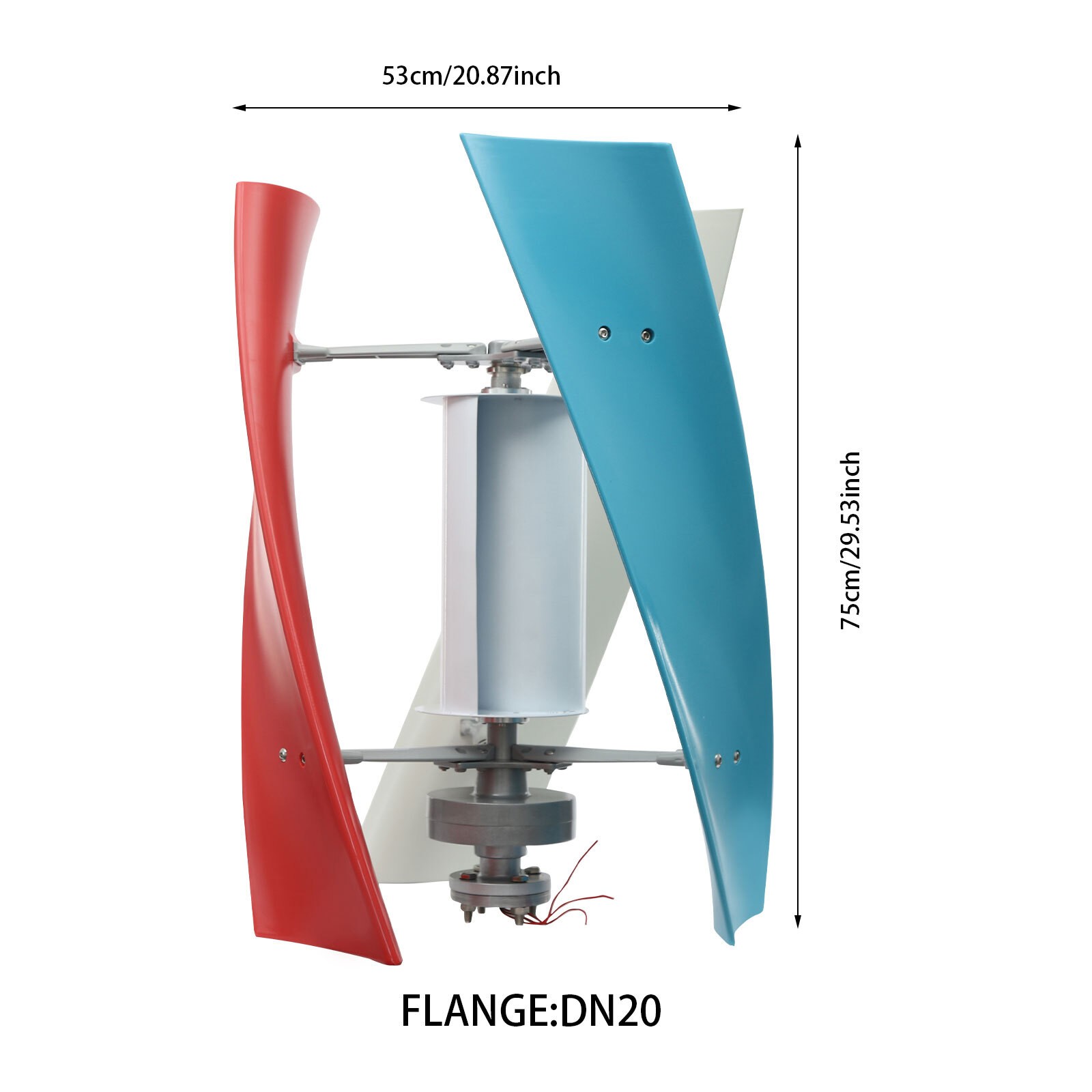 100W Vertical Wind Turbine Wind Turbine Generator Kit?with Auxiliary Wind Wheel!