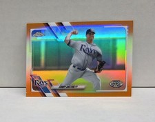 SANDY GASTON 2021 Topps Chrome Pro Debut ORANGE REFRACTOR ~ Rays #'d /25