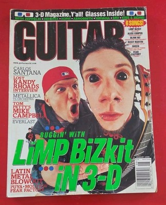 GUITAR WORLD Magazine AUG 1999 LIMP BIZKIT 3D (NO GLASSES) Metallica Randy Rhoad