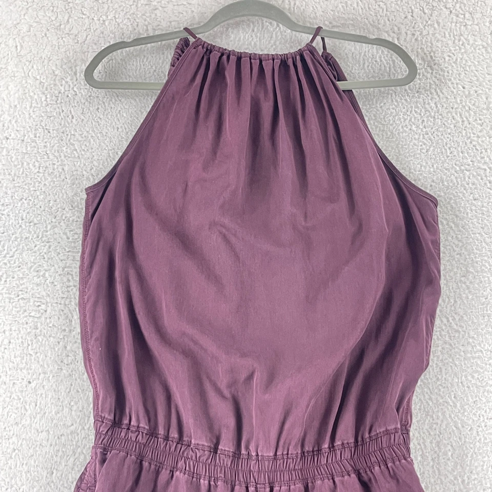 Lululemon Heat the Street Romper Womens Size 6 Maroon Casual Open Back One Piece - Image 3 of 4