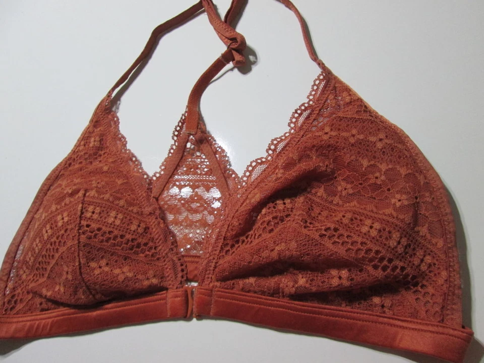 Victoria Secret Bra Size S Terracotta Wireless Lined Front Closure Racerback Foto 4 de 4
