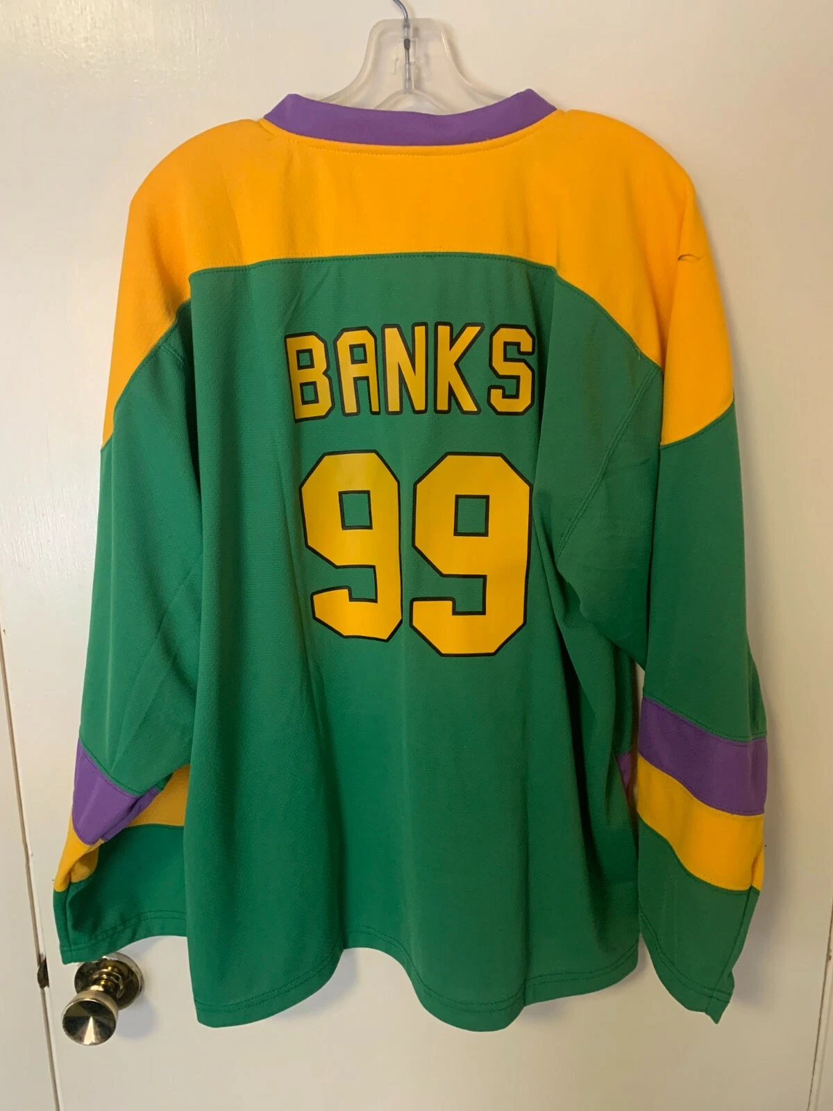 The Mighty Ducks Movie #99 - Adam Banks- Ice Hockey Jersey