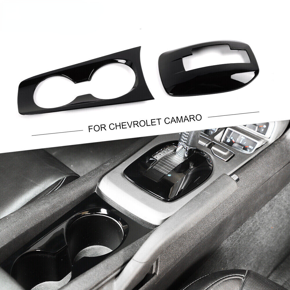Cubierta De Fibra De Carbono Para Panel De Cambios Y Porta Vasos - Chevrolet Camaro 2016+
