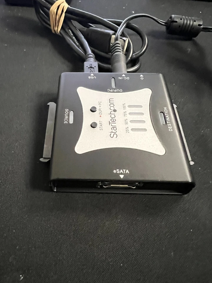 STAR TECH Portable eSATA USB to SATA Standalone HDD Hard Drive Duplicator/CLONE - Image 4 of 4