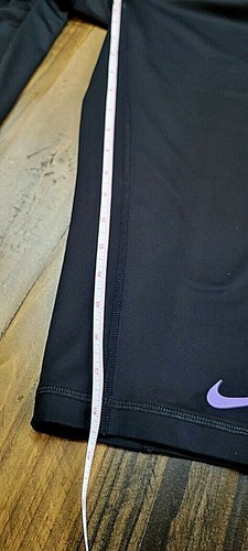 Leggings Nike Donna Pro Combat Nero e Lilla Crop Taglia Large - Foto 3 di 8