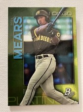2020 Bowman Platinum Wal-Mart Chartreuse Prospect #TOP-73 JOSHUA MEARS Padres RC