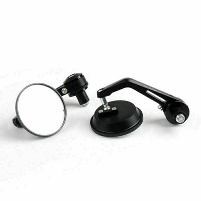 CNC Motorcycle 3'' Rund Rückspiegel Spiegel 7/8'' Handlebar End For Cafe Racer