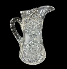American Brilliant Cut Glass Pitcher Brunswick in Brunswick stars