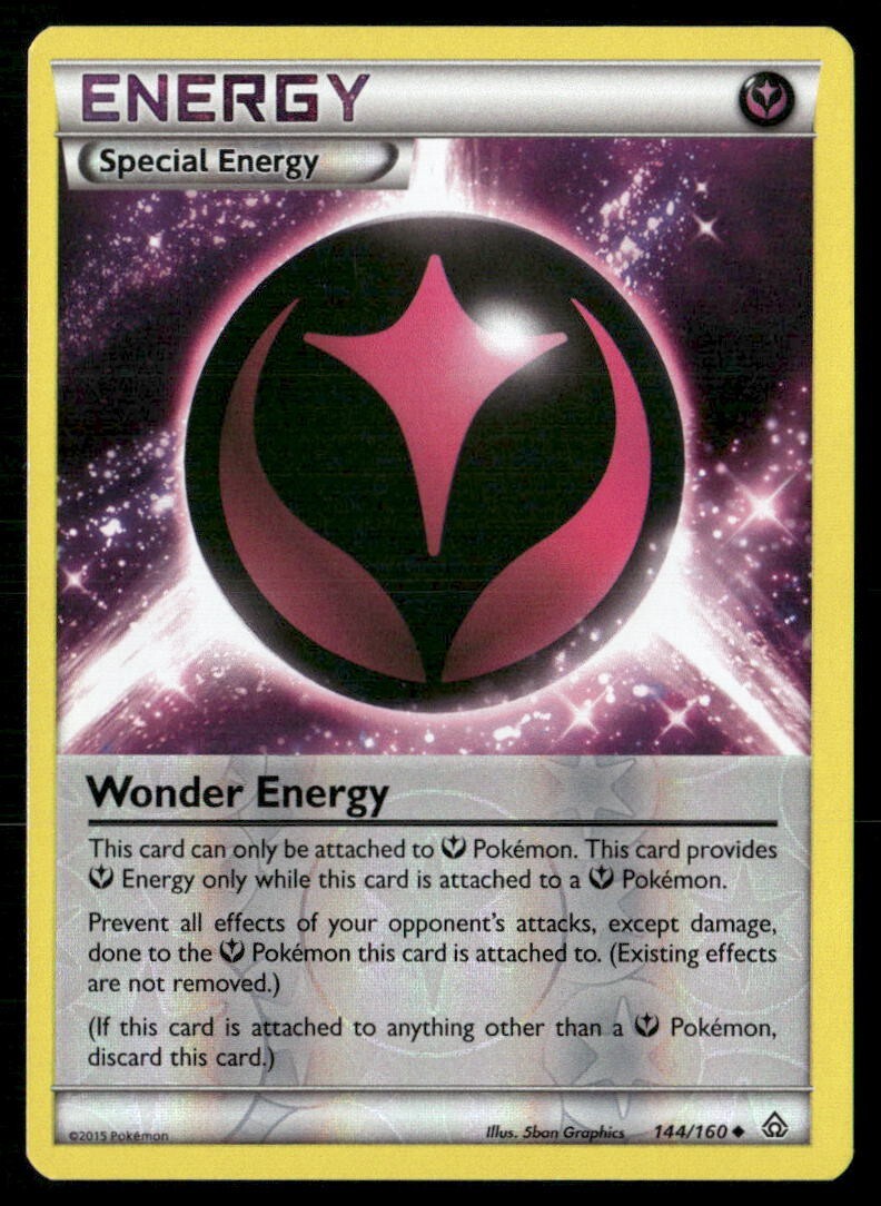 2015 Primal Clash Set Pokemon Card 144  Wonder Energy Reverse Foil LP