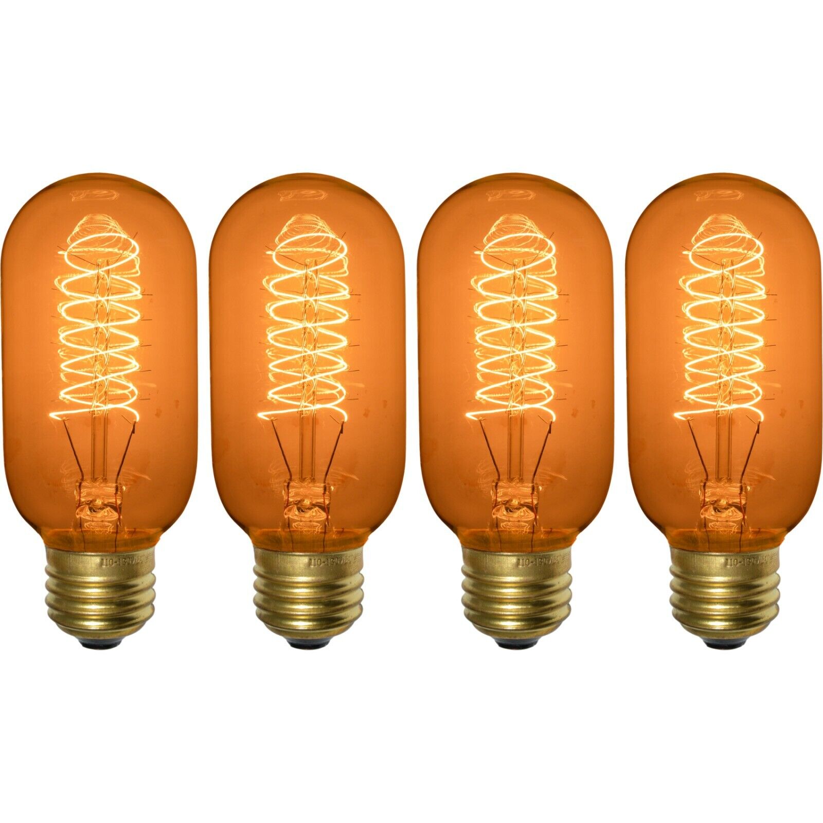 4 Pack of T45 High quality Vintage Edison 60W Dimm Light Bulbs Popular brand in the world Style Tubular