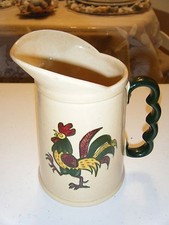 YELLOW ROOSTER YELLOW WITH GREEN HANDLE 6.5 INCHES HIGH
