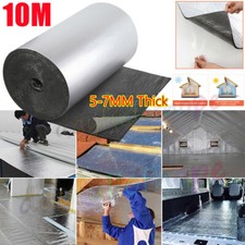 10M Self Adhesive Foil Foam Insulation Roll for Floors,Roofs,Garage,Doors,Camper