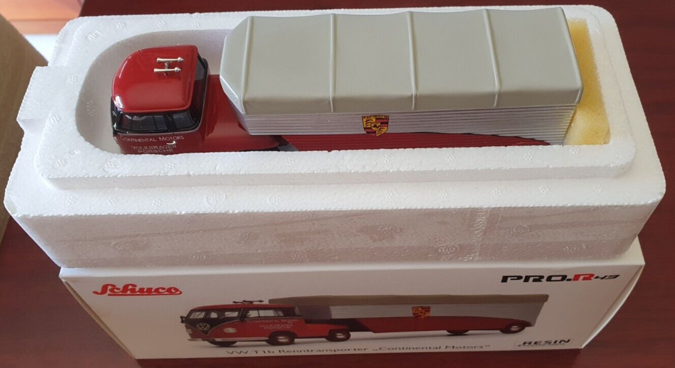 1:43 SCHUCO VW T1b furgone da corsa "Continental Motors", rosso, SCH09056; OPV foto 3