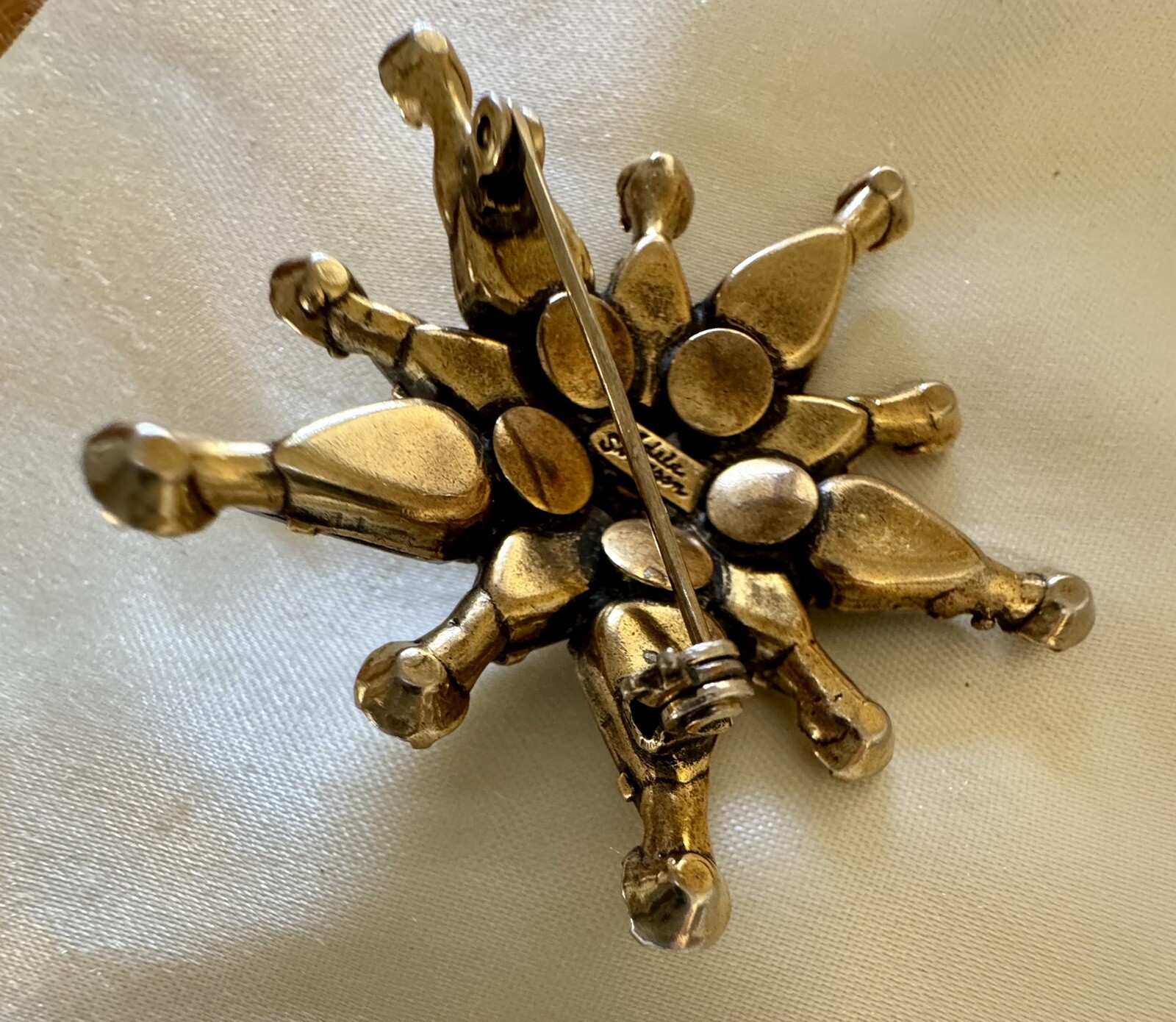 Vintage ADELE SIMPSON signed Mid-Century Rhinesto… - image 4