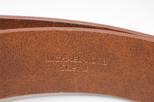 MICHAEL KORS BELT SIZE 8 USED BROWN - Picture 2 of 6
