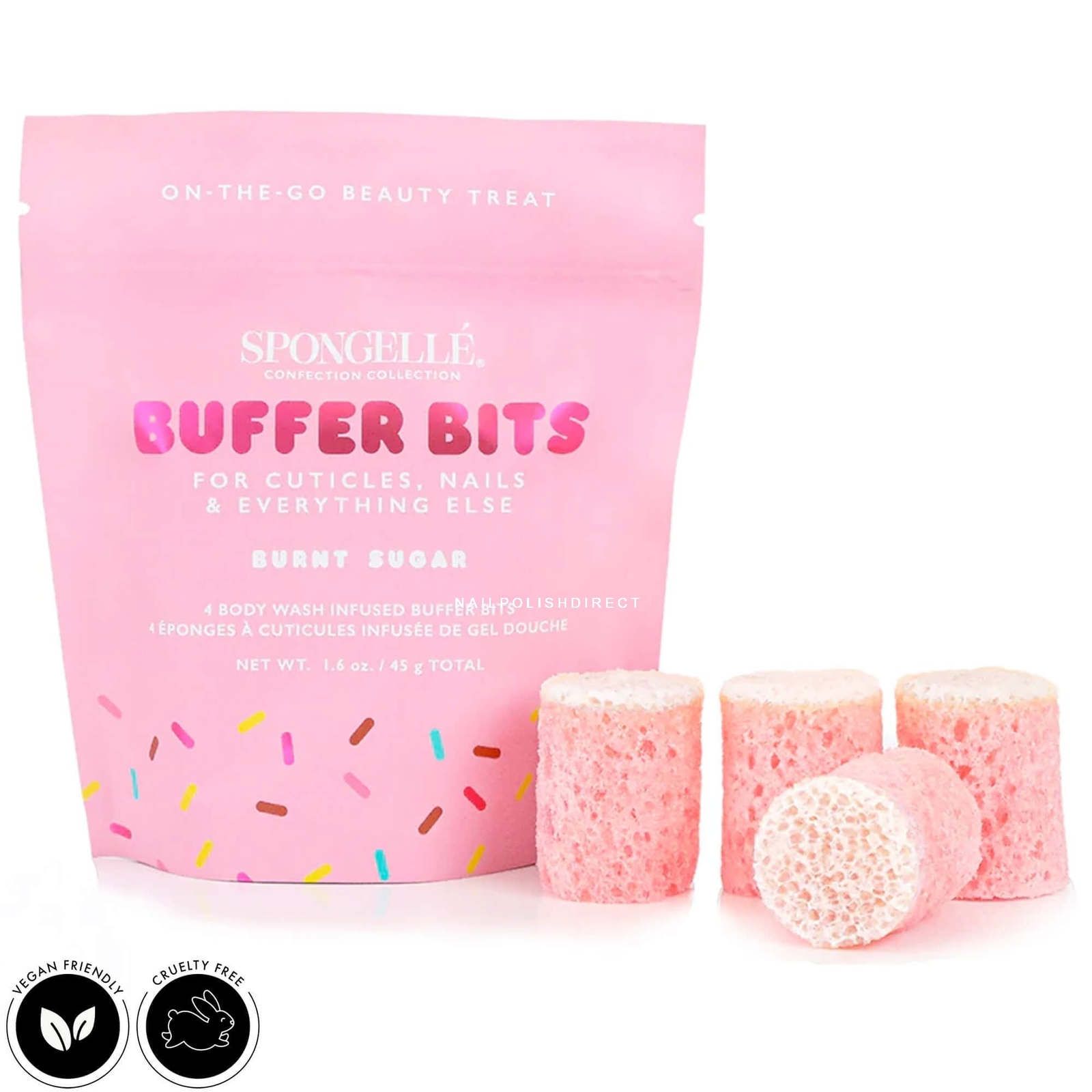 Spongelle Body Wash Infused Buffer Bits - Burnt Sugar 45g (14+ Washes)