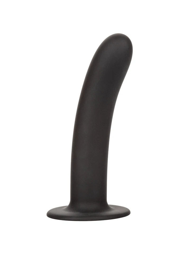 Fallo liscio vaginale in silicone dildo butt plug indossabile anale con ventosa - Immagine 2 di 4