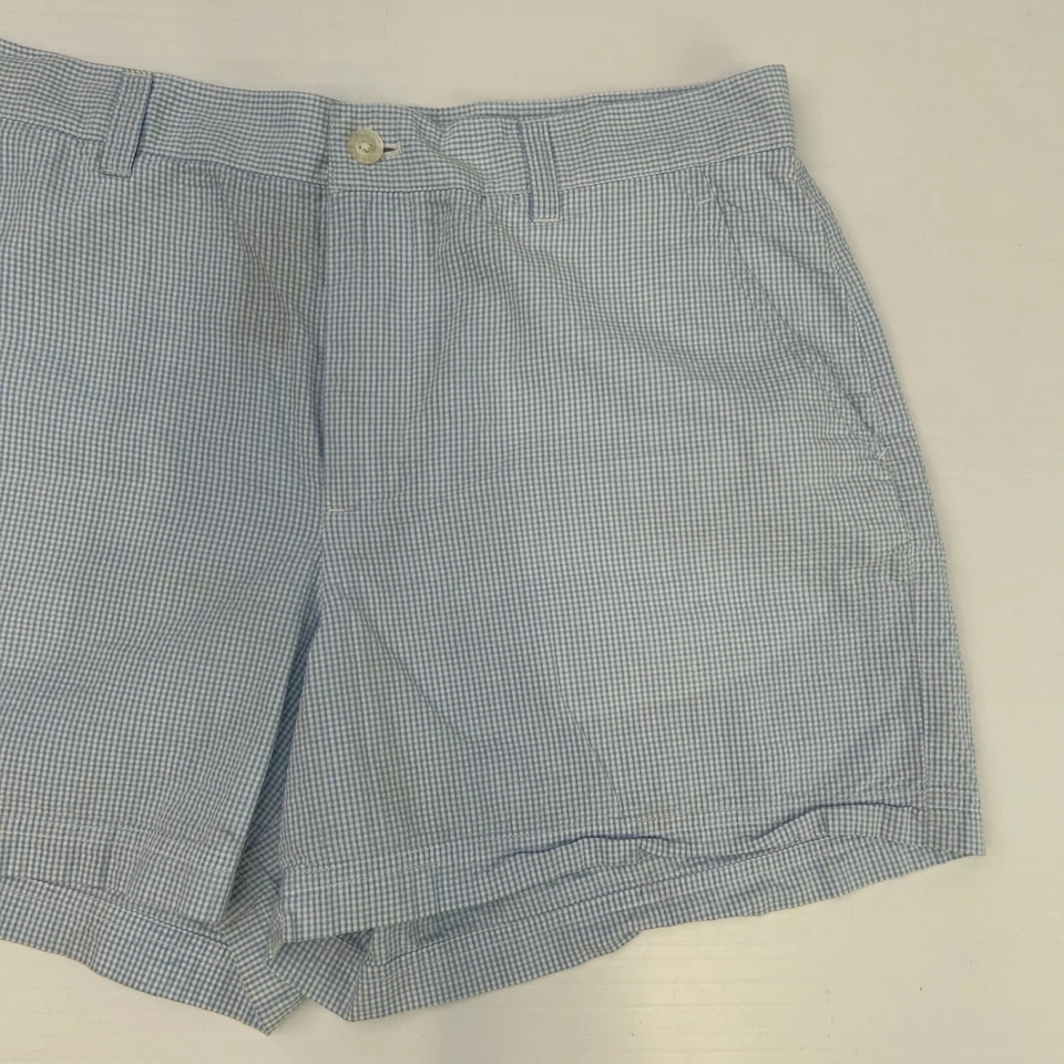 Ralph Lauren Corto Mujer 12 Bolsillo Seersucker 31x4 Deletrear Trabajo Fiesta Núcleo No Foto 3 de 4