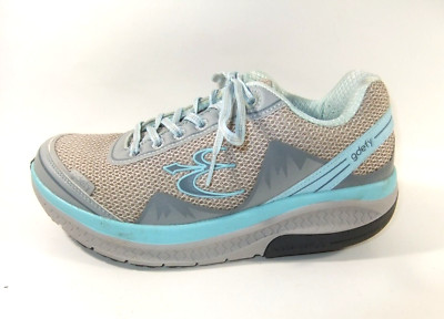 Gdefy Defyer Mighty Walk Womens Sz 8.5 Gray Blue Athletic Shoe Sneaker Gravity