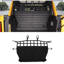 Cargo Back Seat Trunk Isolation Net Pet Mesh For Ford Bronco 2021+ 4 Door Black
