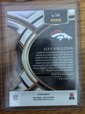 2023 Panini Select - Premier Level Red & Yellow Prizm Die-Cut #144