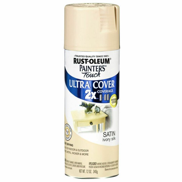 Rust Oleum 249073 Painters Touch 2x Ivory Silk Satin Ultra Cover Spray