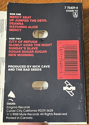 Nick Cave And The Bad Seeds Tender Prey Cassette Tape 1988 Enigma