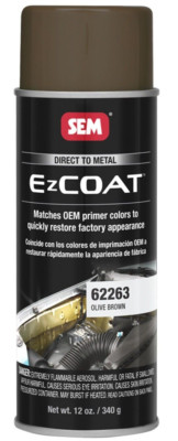 SEM 62263 EZ Coat Olive Brown - Direct To Metal Spray Paint Aerosol Can 12 oz.