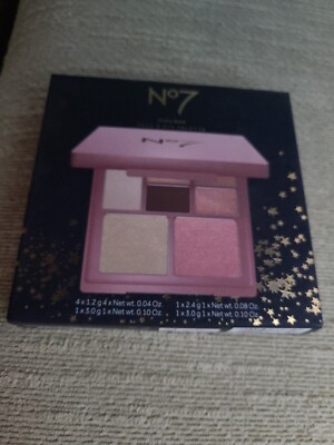 No7 Dusty Rose - Face and Eye Palette (Lidschatten + Highlighter + Rouge)