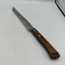 Regent Sherwood Stainless Steel Serrated Wooden Handle Bread Knife Japan 8"