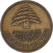 [#1342824] Coin, Lebanon, 25 Piastres, 1961