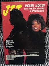 Michael Jackson Oprah Bill Clinton Vtg Black Americana JET Magazine Feb 8, 1993