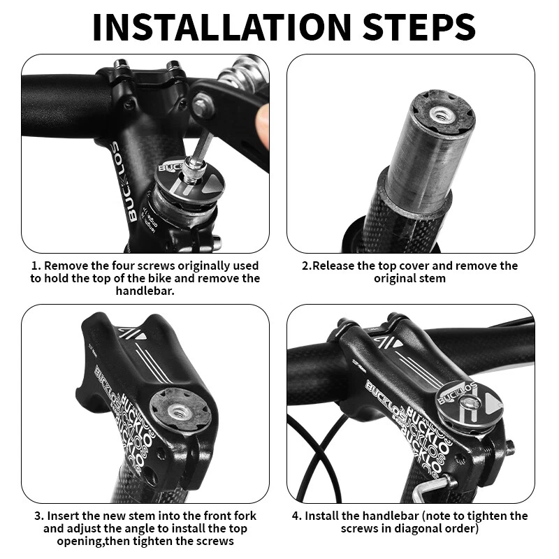 90mm 17 Degrees 31.8mm 1-1/8" BMX MTB Road Bike Handlebar Stem 28.6mm Fork Riser - Image 2 of 4