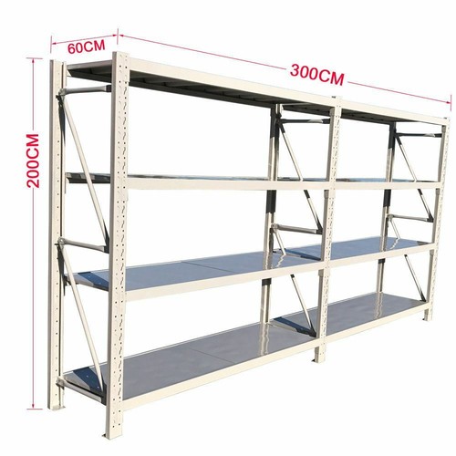 3.0M Length Heavy Duty Warehouse Racks Storage Shelves Garage Workshop Shelvings - Picture 13 of 14