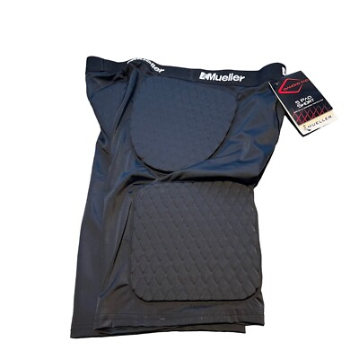 Mueller 5 Pad shorts girdle Mens XXL padded compression pants tight football