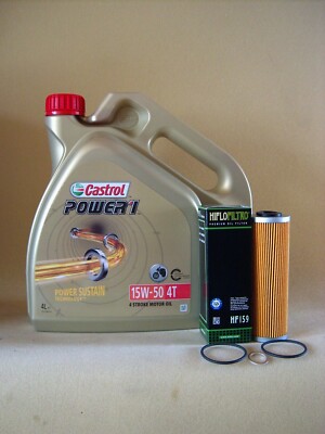 Castrol Power 1 15W50 Öl+ Ölfilter DUCATI V4 1100 Streetfighter Panigale