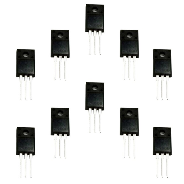 10Pcs 2A 600V Silicon Chip Transistor 2N60 MOSFET N-Channel Field ...