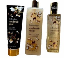 Bodycology Cozy Fireside S  more Body Wash Fragrance Mist Body Cream 3pc Set   